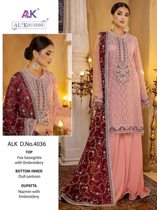 Alk Khushbu Adan Libas Vol 1 Embroidered Pakistani Suit Collection